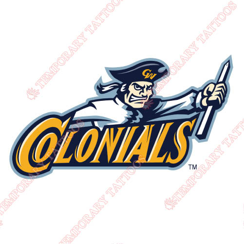 George Washington Colonials Customize Temporary Tattoos Stickers NO.4453